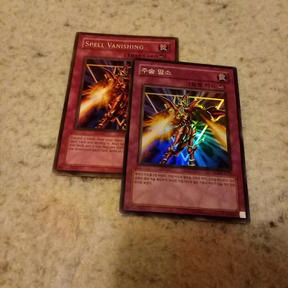 YU-GI-OH! Spell Vanishing - English + Korean - DR1/DCR - Rare/Super Rare